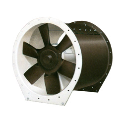 Inline tubeaxial duct fans and blowers.
