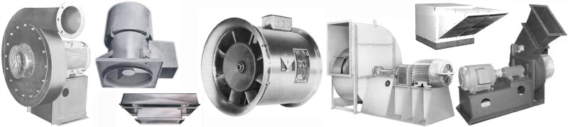 Industrial centrifugal fans, blowers, ventilators.